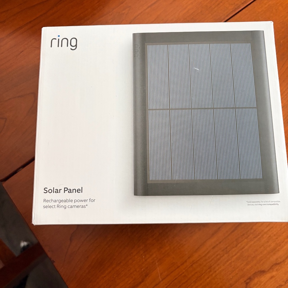 Ring solar panel